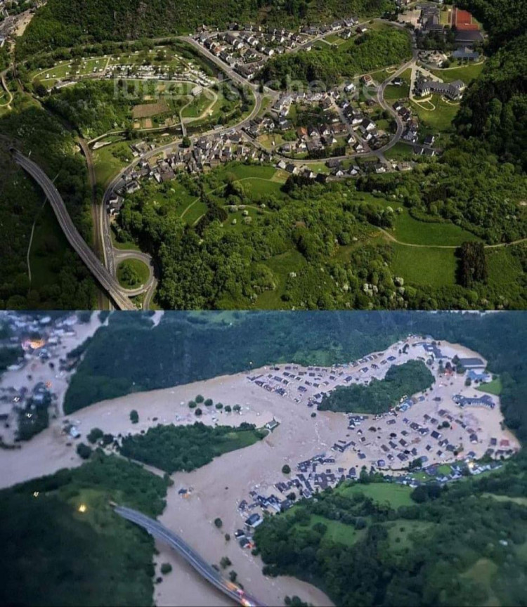 Повінь у Німеччині - фото до і після