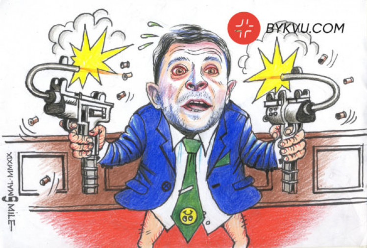 Карикатура Олега Смаля на президента Владимира Зеленского
