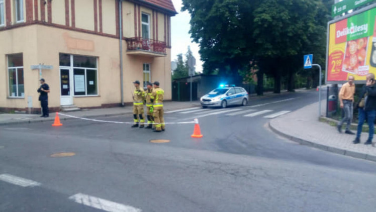 Польські поліцейські на місці ДТП, яку влаштував українець 