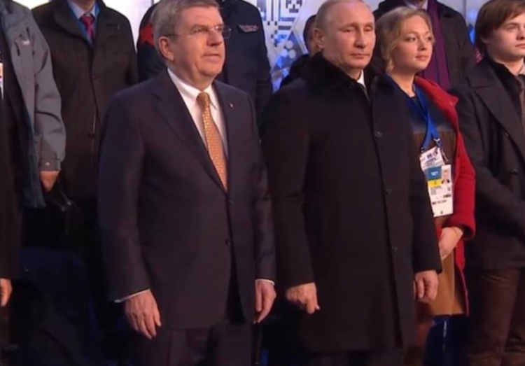 Путин на открытии Олимпиады в Сочи