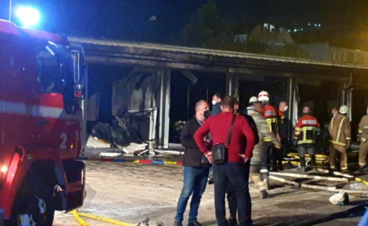 Пожар в больнице Македония