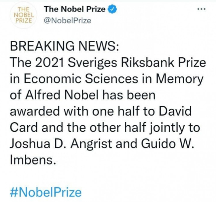 Сообщение Нобелевского комитета