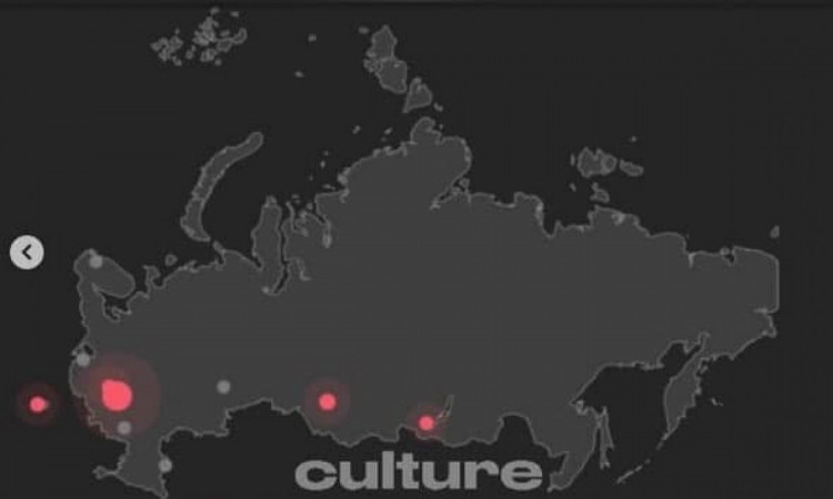 Карта Росії