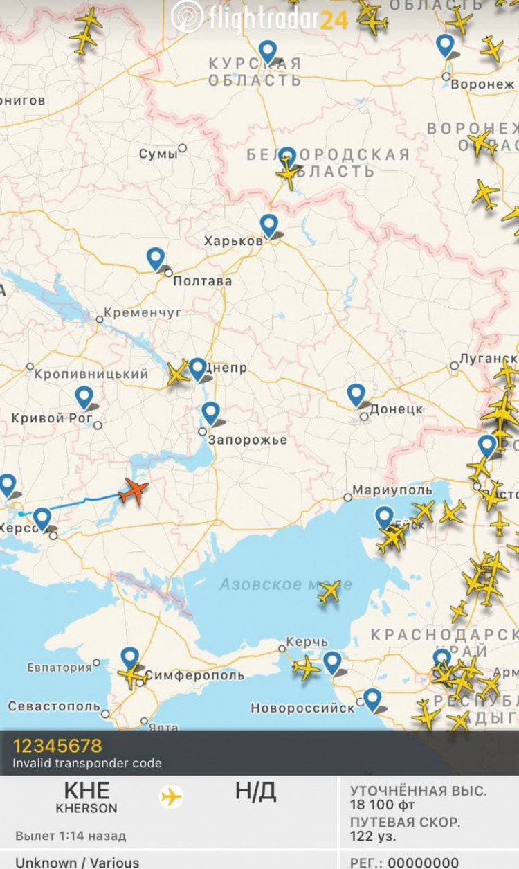 Bayraktar вылетел в линию разграничения на Донбасс