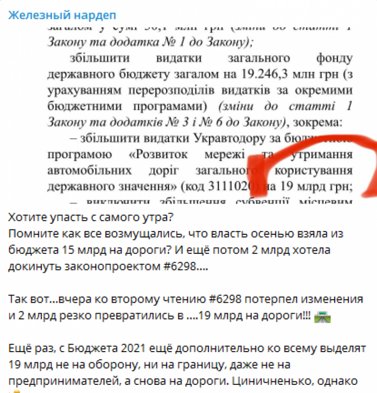 В Украине выделили больше денег на дороги