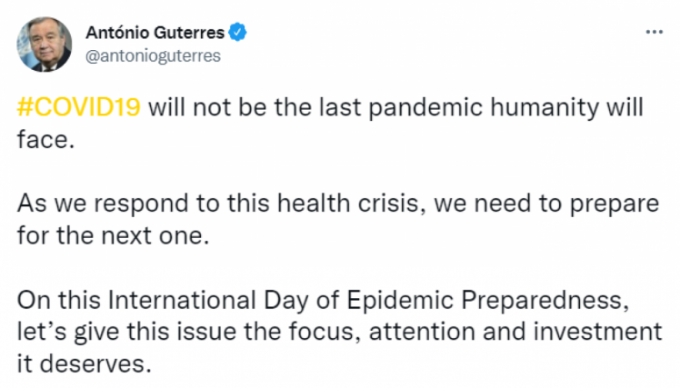 Генсек ООН о пандемии коронавируса