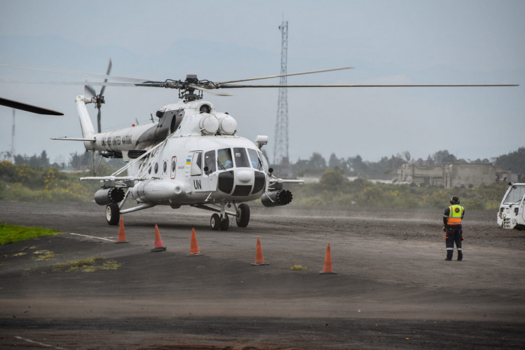 Украинские миротворцы 18 вертолетного отряда миссии ООН уничтожили военную базу боевиков в Демократической Республике Конго