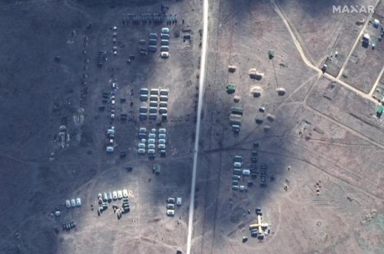 Російські війська, Новоозерне, Крим знімки з супутника 2022