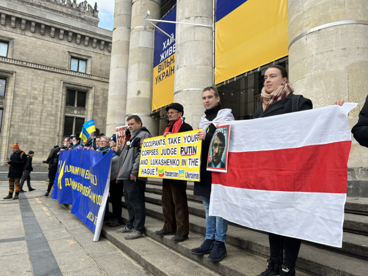 Польща, Варшава, мітинг